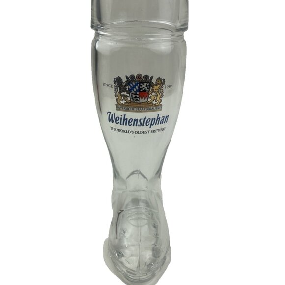Weihenstephan Boot Beer Glass Mug 1L Tall Germany Oktoberfest - Picture 1 of 7